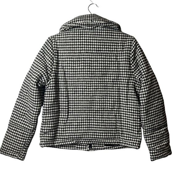 Andree by Unit Jacket Womens M Black White Houndstooth Puff Jacket NEW - Picture 4 of 12